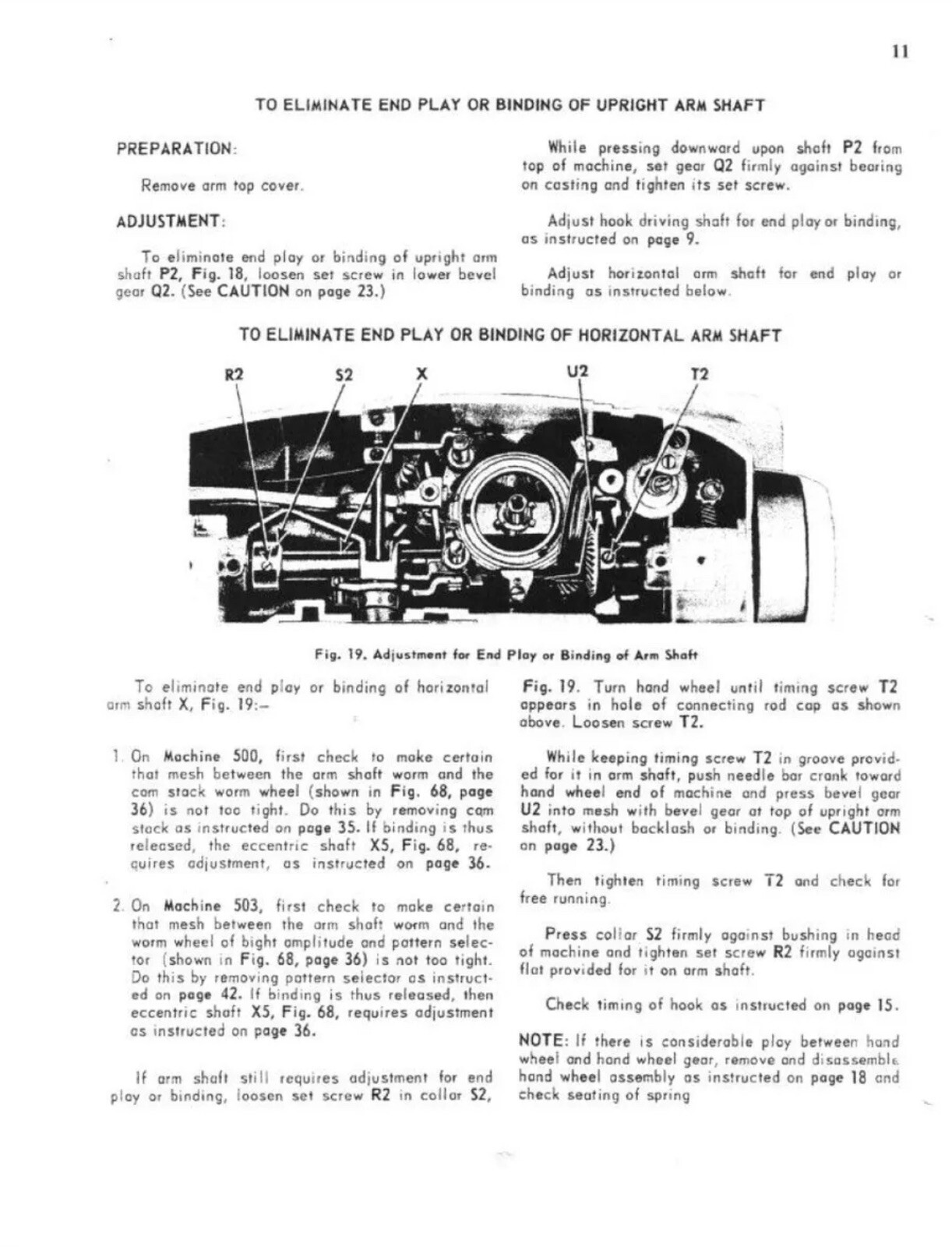Professional Full Edition Service Manual Singer 500 500A 503 503A Sewing Machine