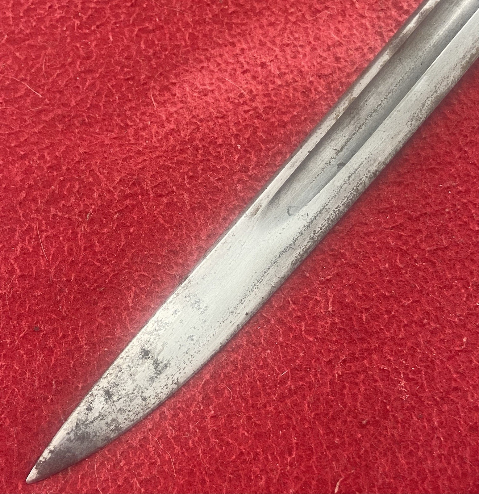 WWI English Pattern 1907 Bayonet & Leather Scabbard By Vickers 2-18