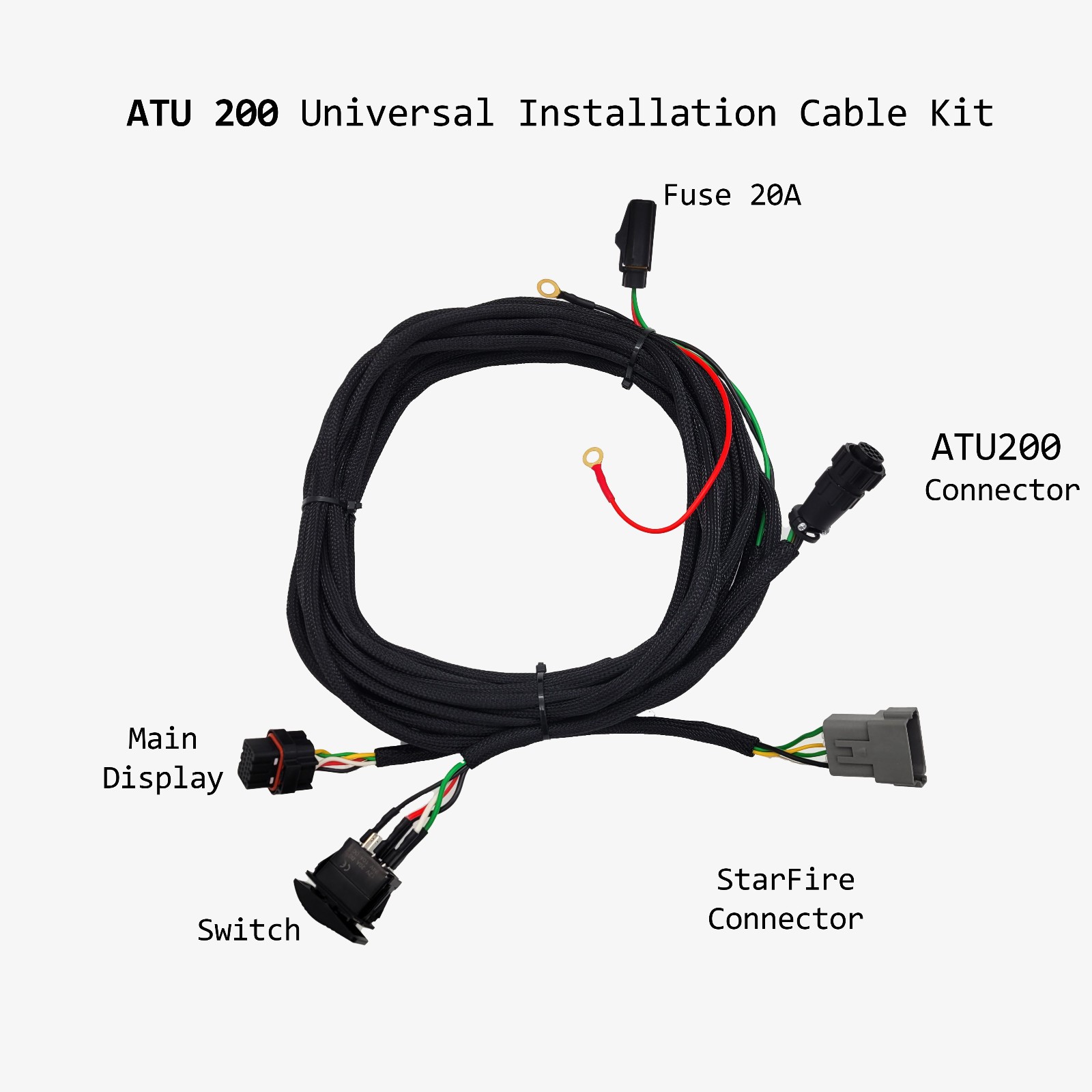 Wiring Harness for John Deere Autotrac Display, Receiver And ATU200 PROCABJD2