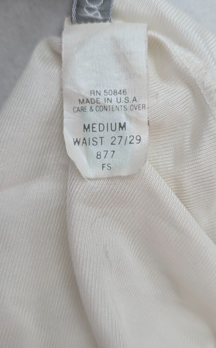 Vintage Women's Slip Skirt Ashley Taylor Size M White Half Lace Trim