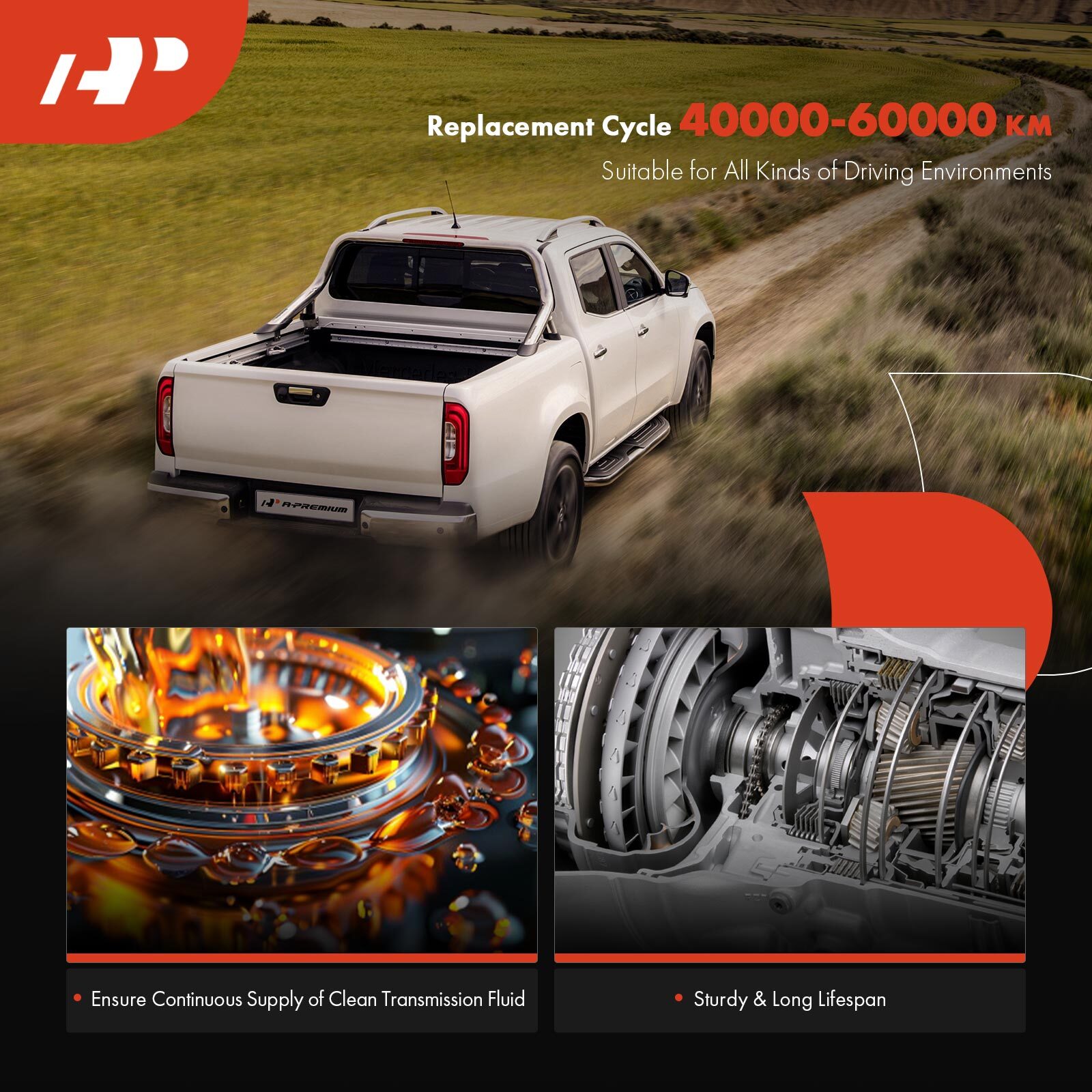 Automatic Transmission Filter Kit for Nissan Sentra 13-19 L4 1.8L Versa 17-18