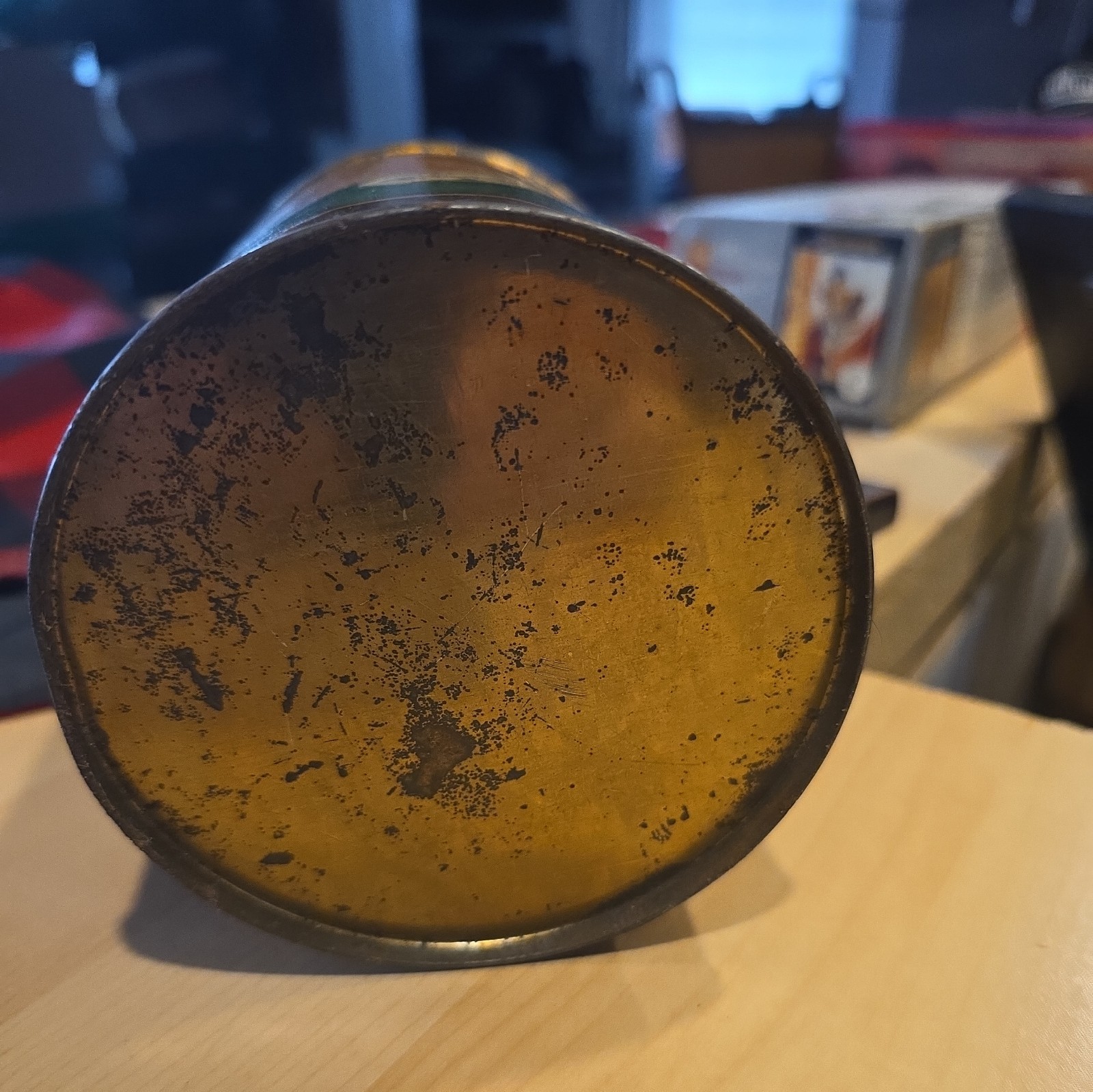 VINTAGE OLD MASTER BRAND COFFEE TIN ADVERTISING COLLECTIBLE GRAPHICS 463-U