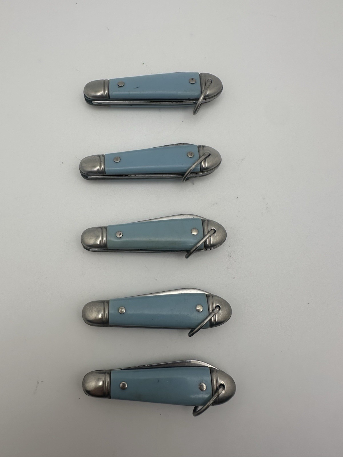 5xVintage Colonial Prov, RI COCA COLA COKE 5 CENT Advertising Mini Pocket Knife