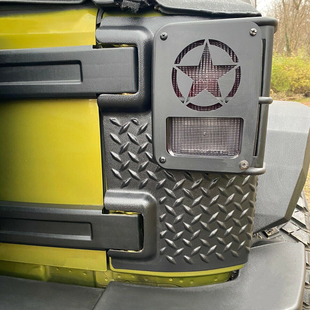 Rear Corner Guard Body Armor Tail light Cover for Jeep Wrangler JK JKU 2007-2018