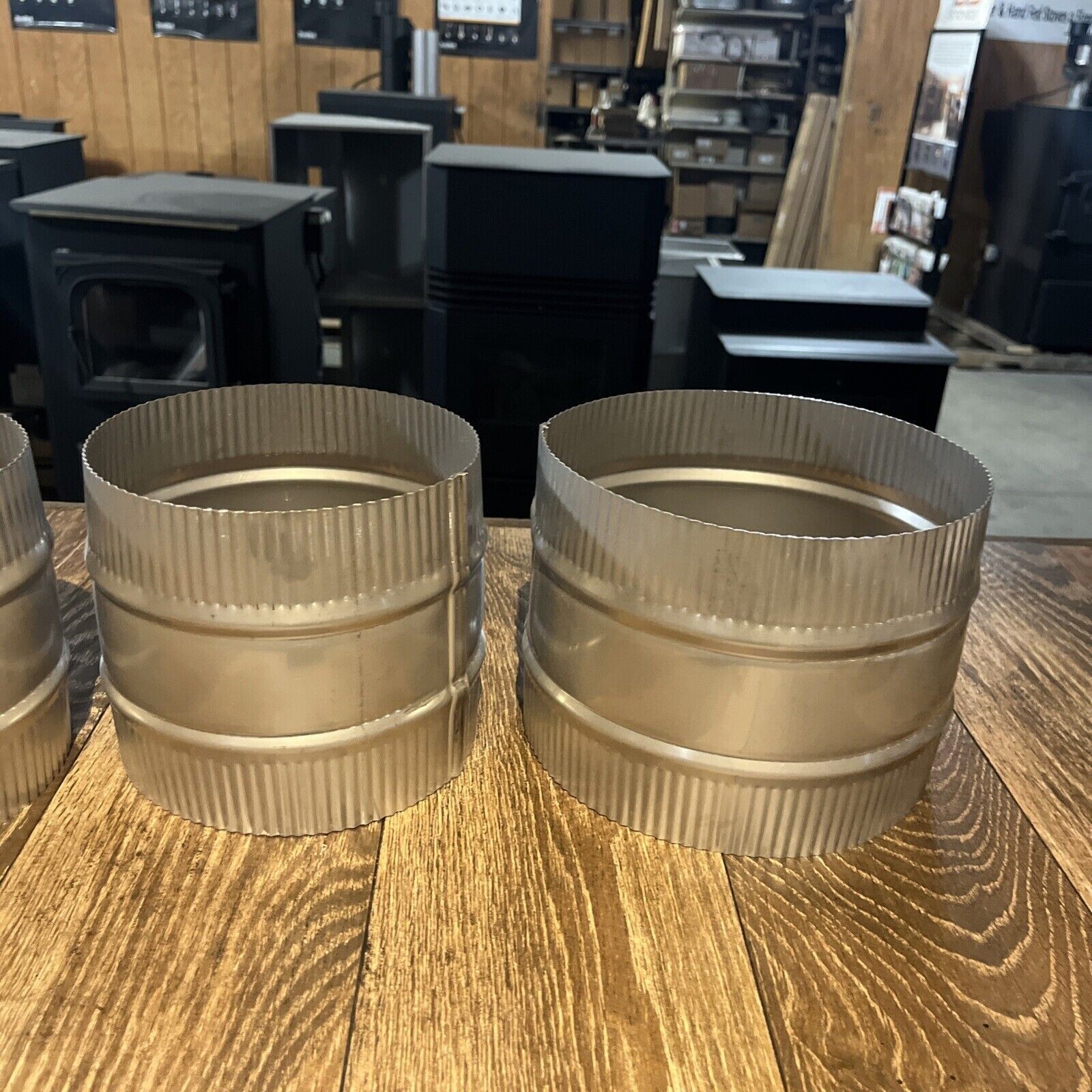 4" 5" 6" 7" 8" Stainless Steel Stove Pipe Male to Male Adapter/ Coupler