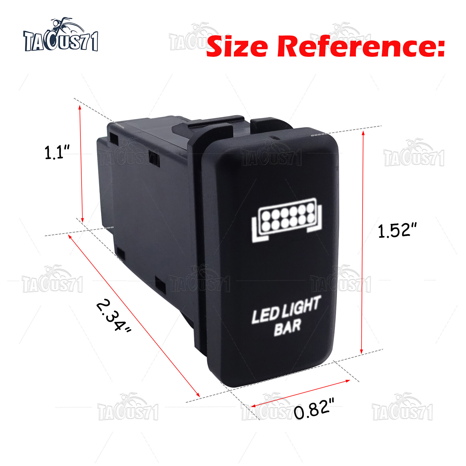 For TOYOTA Tacoma 4RUNNER FOG LIGHT SWITCH LED LIGHT BAR