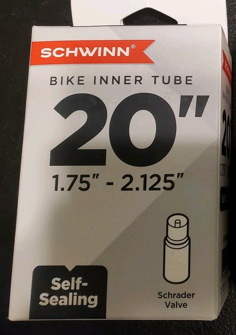 Schwinn 20" Inch Inner Tube 1.75 - 2.125 Bike Tires Self Seal - NEW - QTY AVAIL