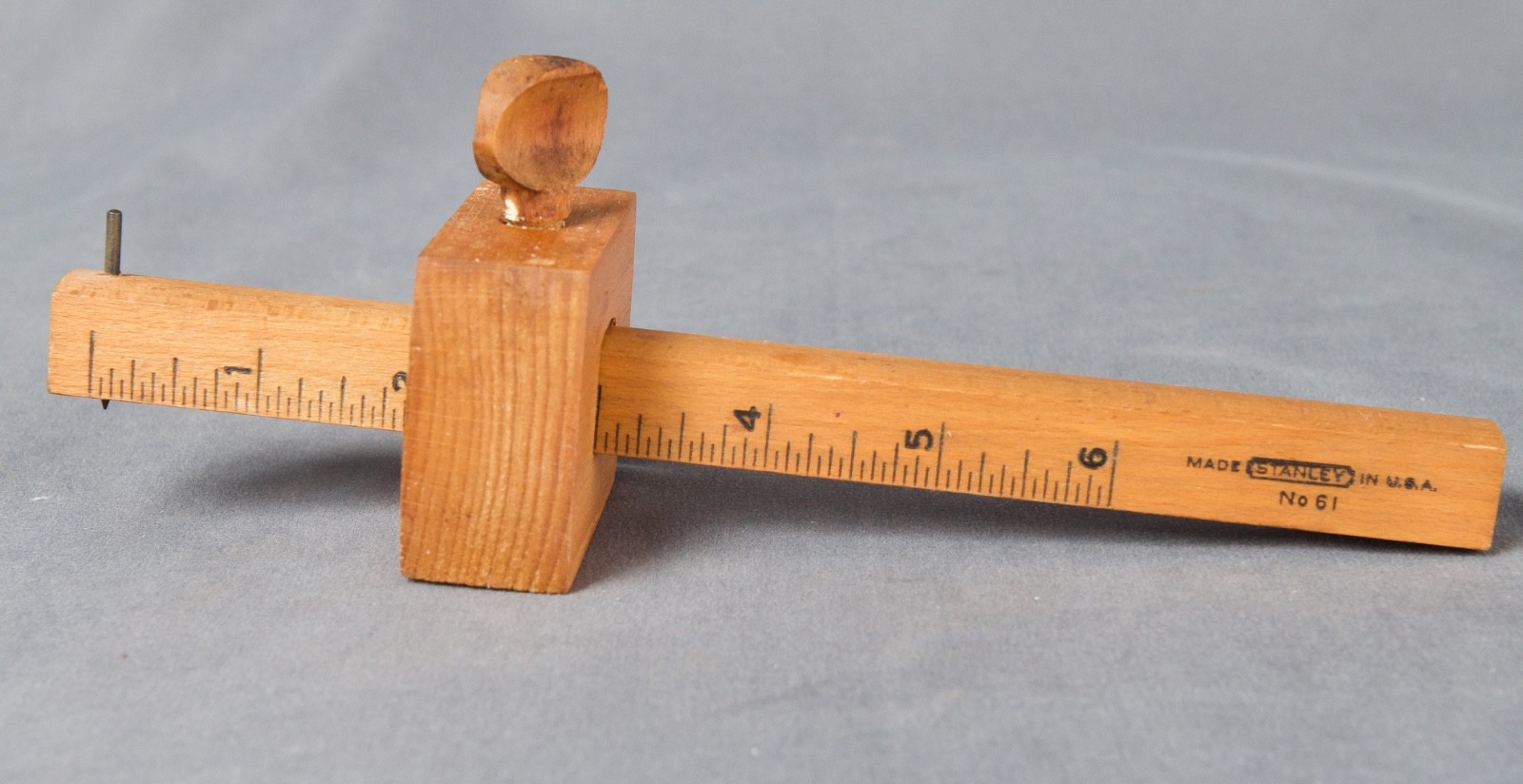 Vintage STANLEY  No. 61 WOOD MARKING GAUGE - Made in USA
