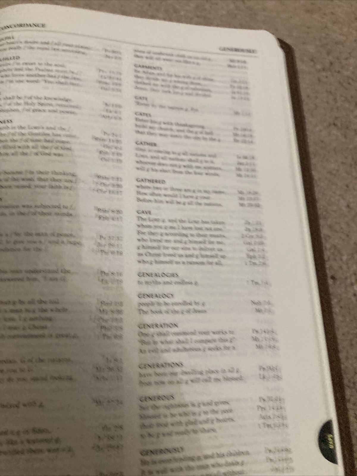 ESV THOMPSON CHAIN REFERENCE BIBLE RED LETTER THUMB INDEXED BROWN LEATHER SOFT