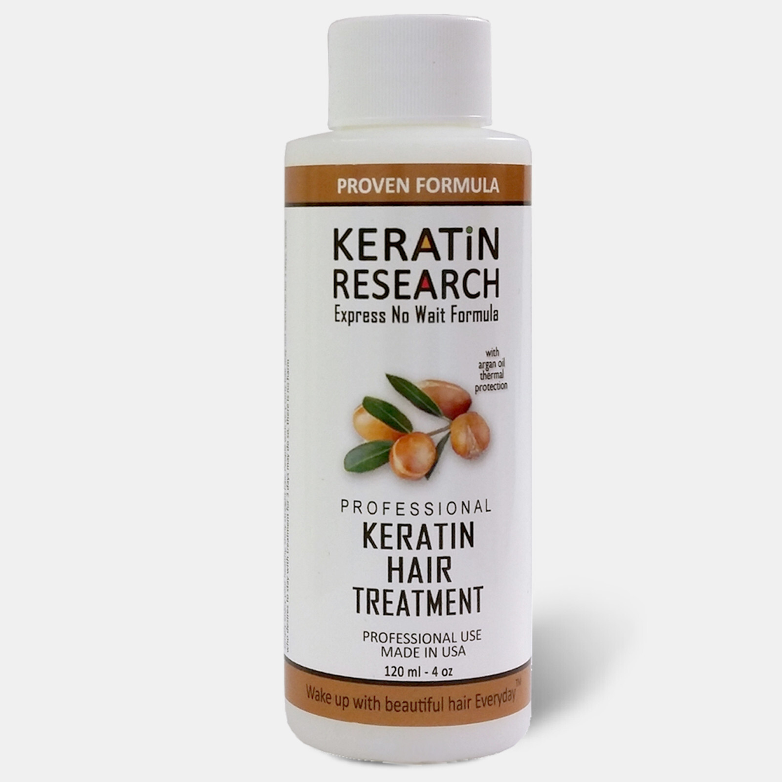 Keratin Research Keratin Hair Treatment Argan oil Straightens Smooths 120ml