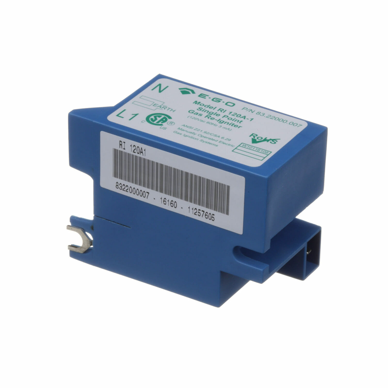 E.G.O/Tytronics Spark Ignition Module Model RI 120A-1 OEM replacement