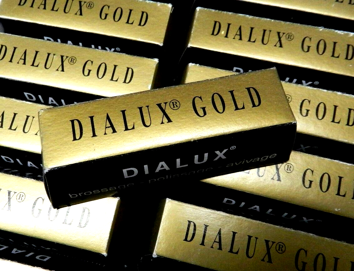 DIALUX GOLD Polishing Compound Jewelry Rouge Super-Finish Highest Gloss - 1 Bar