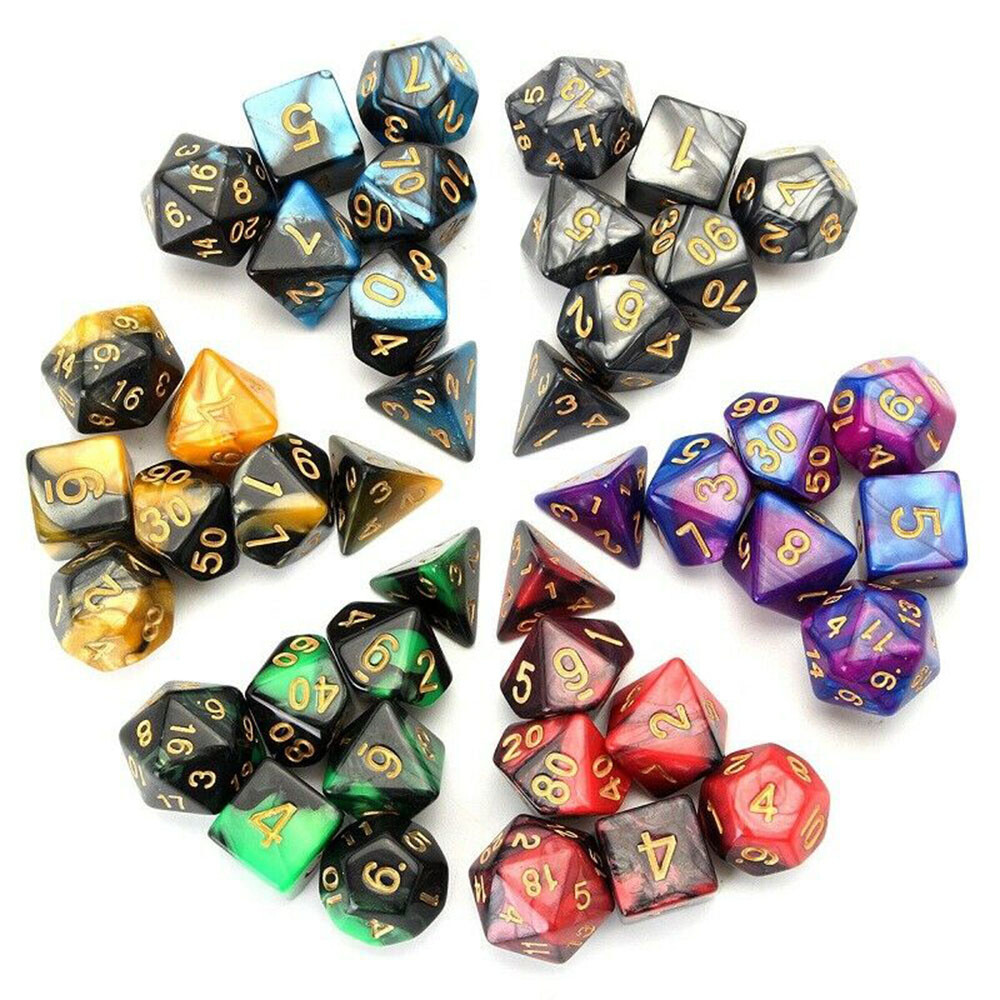 42 Pcs Polyhedral Dice Sets w/ Pouches for Dungeons and Dragons DND RPG MTG