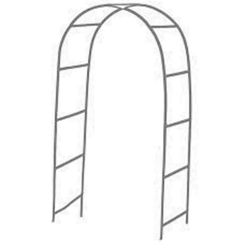 7.9FT Outdoor Yard Lawn Garden Metal Arch Arbour Plant Support Wedding Decor