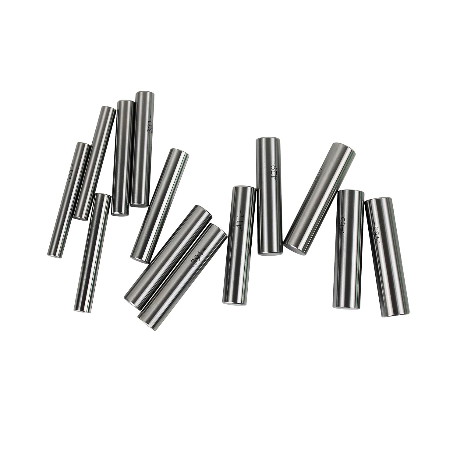 250 Pc M2 .251-0.500'' Steel Plug Pin Gage Set Minus Plus Pin Gauges Metal Gage