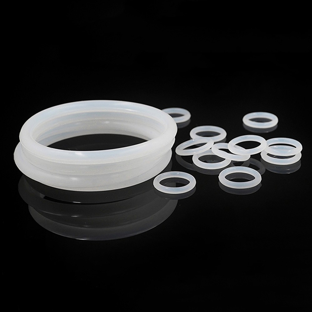 White Silicone O Rings Seals 6mm Cross Section 23-388mm ID Food Grade O Ring