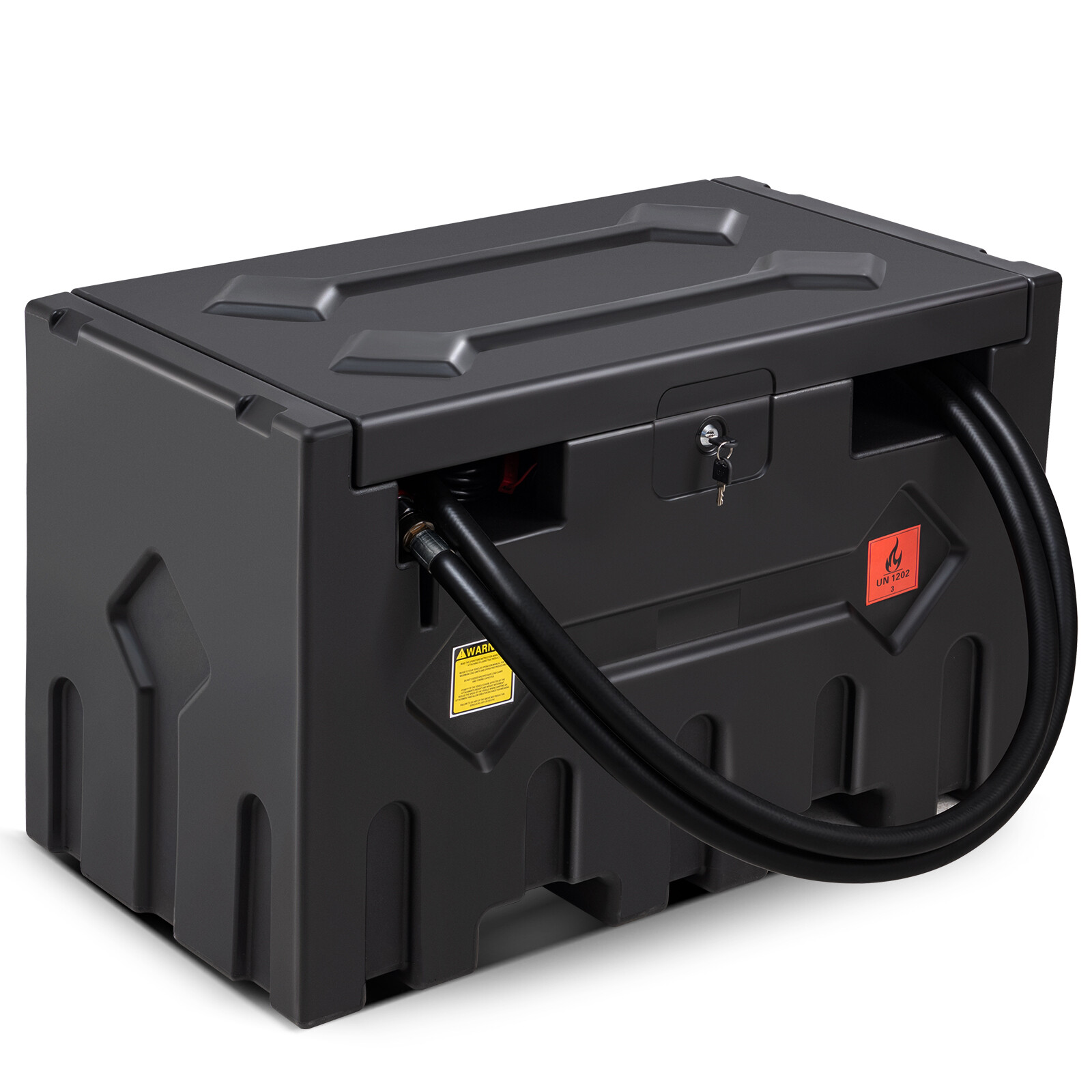 LoJok 4-Color Portable 52 Gallon Diesel Tank with 12V Electric Transfer Pump