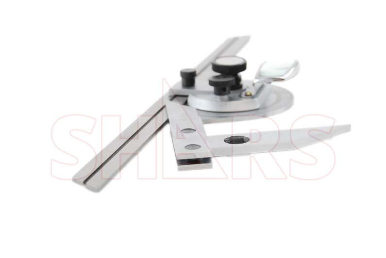 360 UNIVERSAL BEVEL DIAL PROTRACTOR 6" 12" BLADES SATIN #