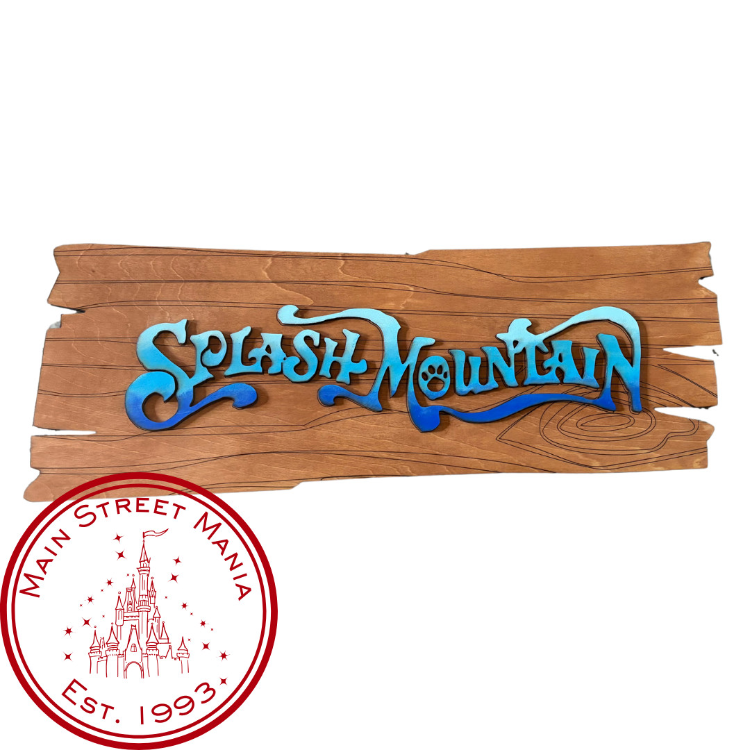 Splash Mountain Attraction Sign Replica Disney Song of the South Inspired