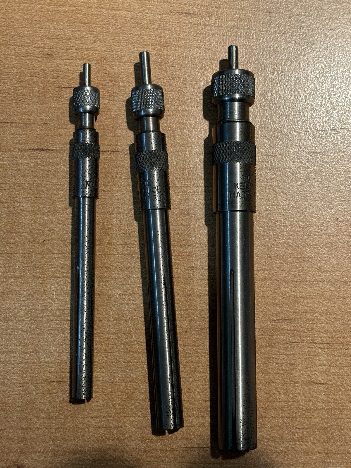 Kelly Tool & Mfg Co. No. 300 Expanding Transfer Punches Set as Pictured