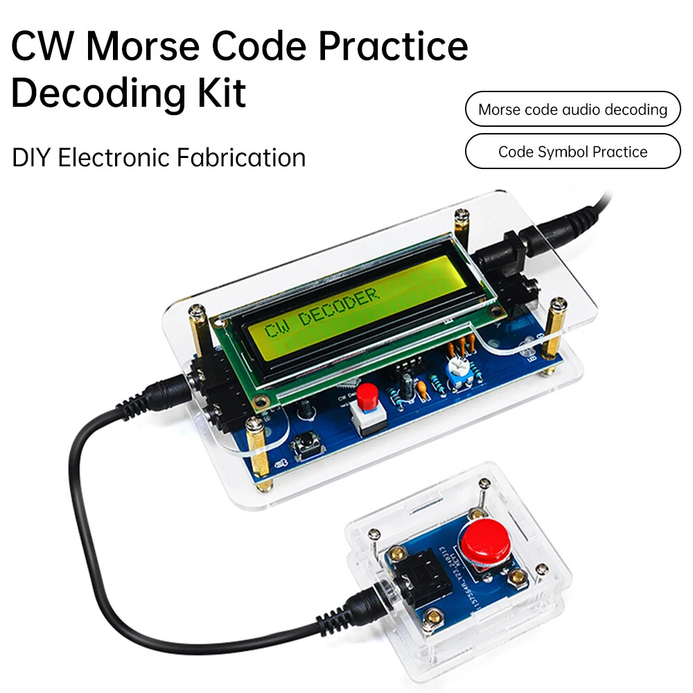Trainer Morse Code Decoder Keyer Interpreter DIY Electronic Component Kit SET