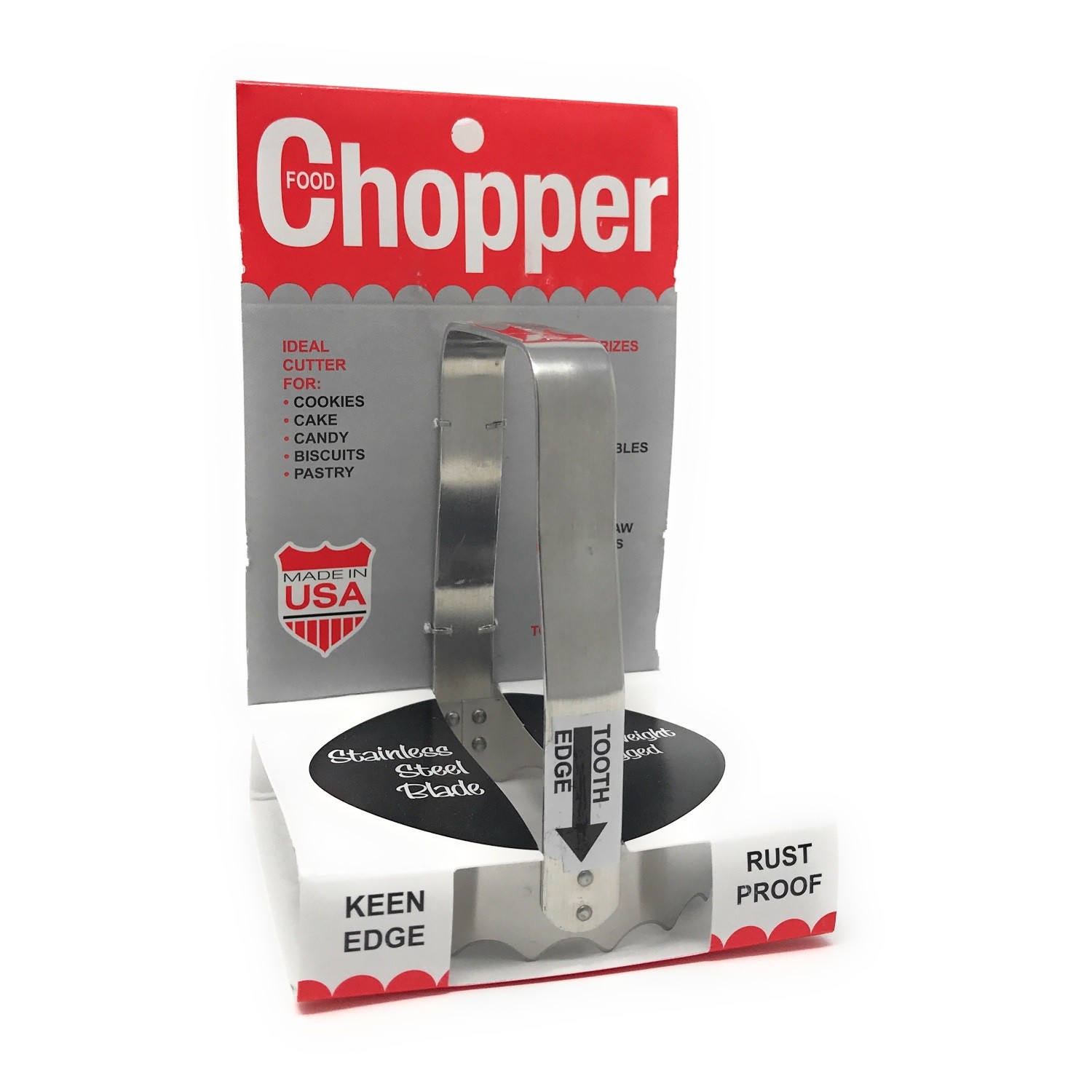 Kwik Kut TE-60 Food Chopper Tooth Edge Stainless Steel Chop Cabbage Onions Eggs