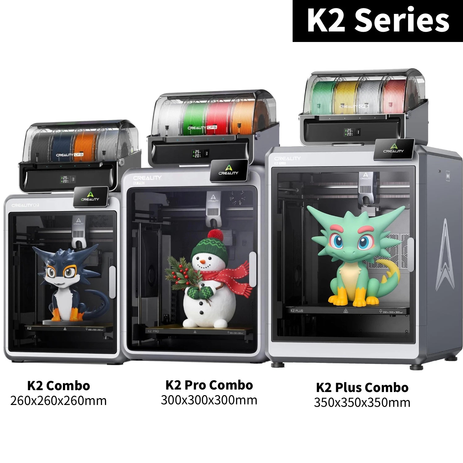 Creality K2 Combo/K2 Pro Combo/K2 Plus 3D Printer 600mm/s MultiColor Printing