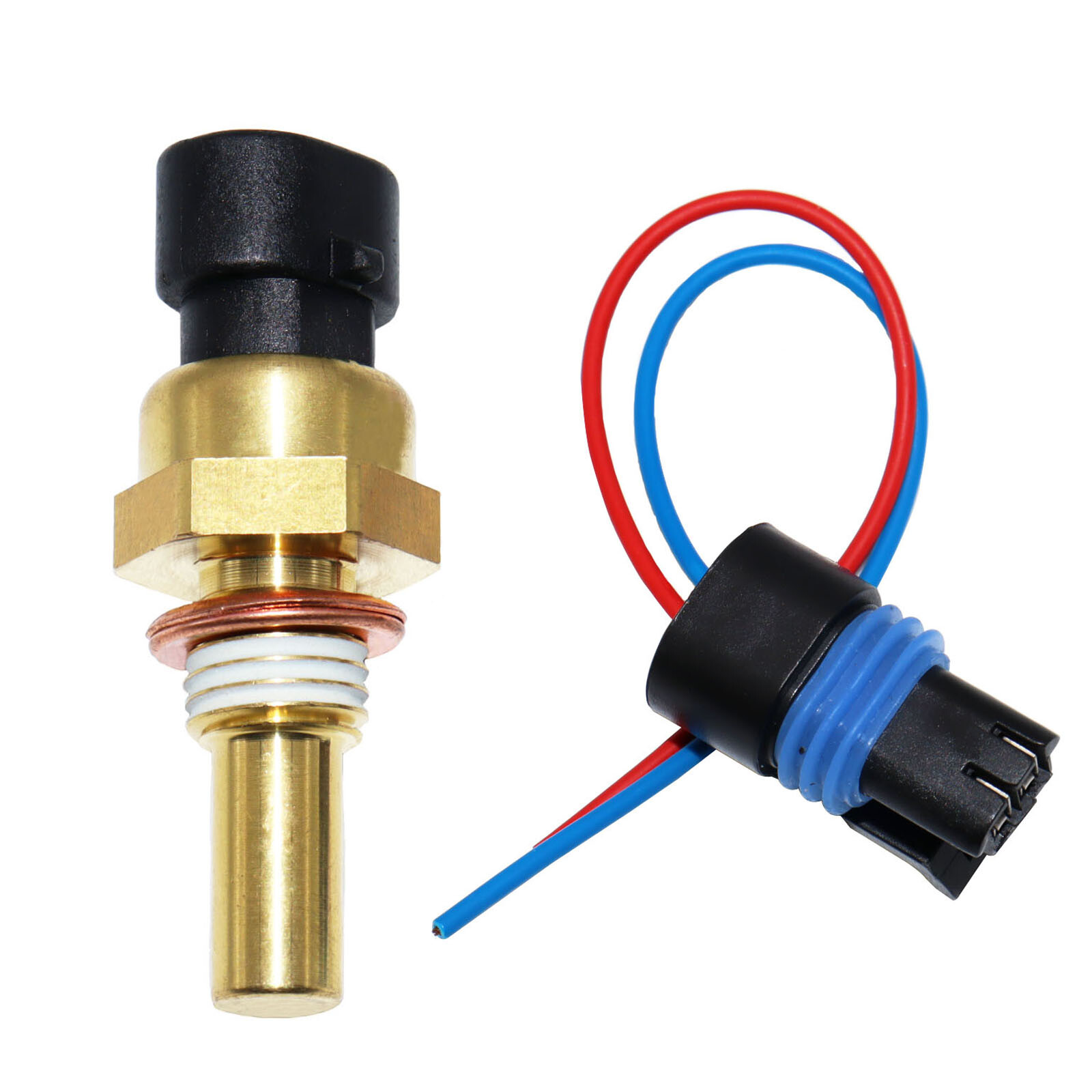 Coolant Temperature Sensor W/ Connector For GM TPI TBI LT1 LS1 LS2 4.8 5.3 6.0
