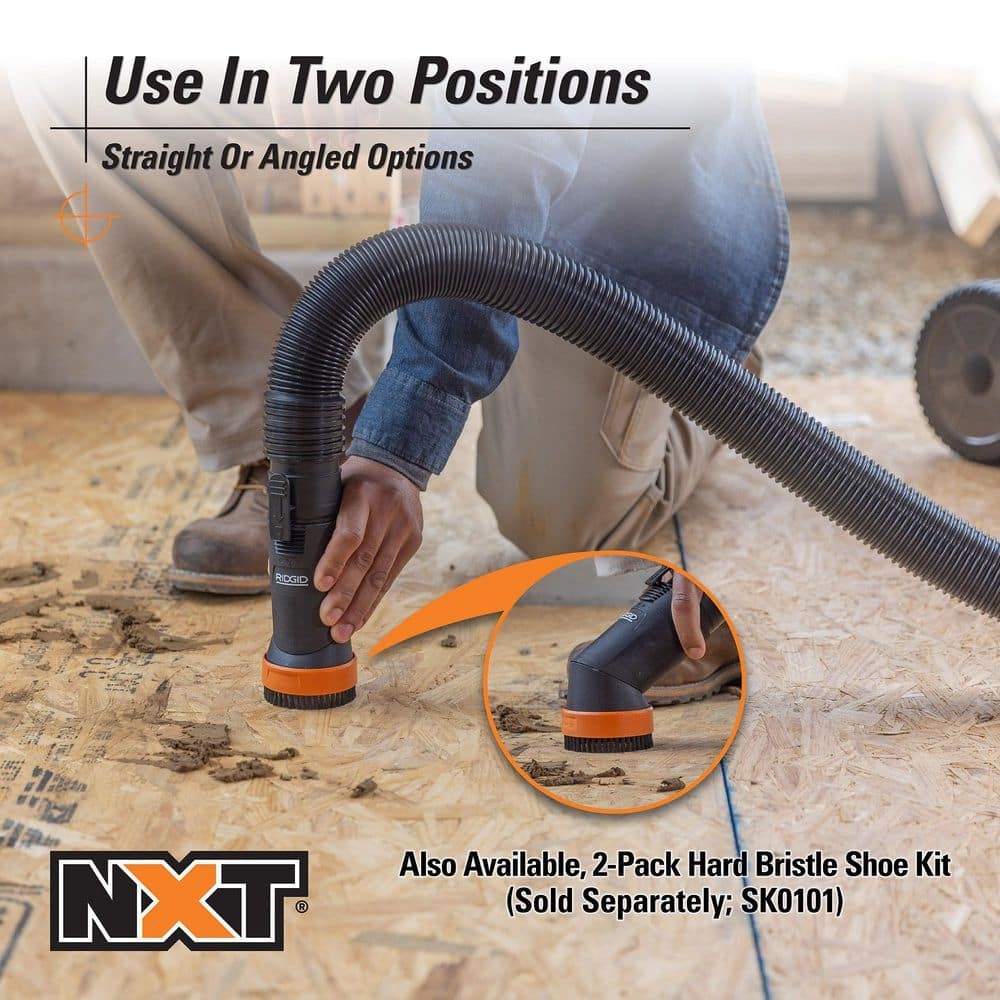 RIDGID 2-1/2 in. NXT Max Crevice Tool & Dusting Brush for Wet/Dry Vacs MAX2531