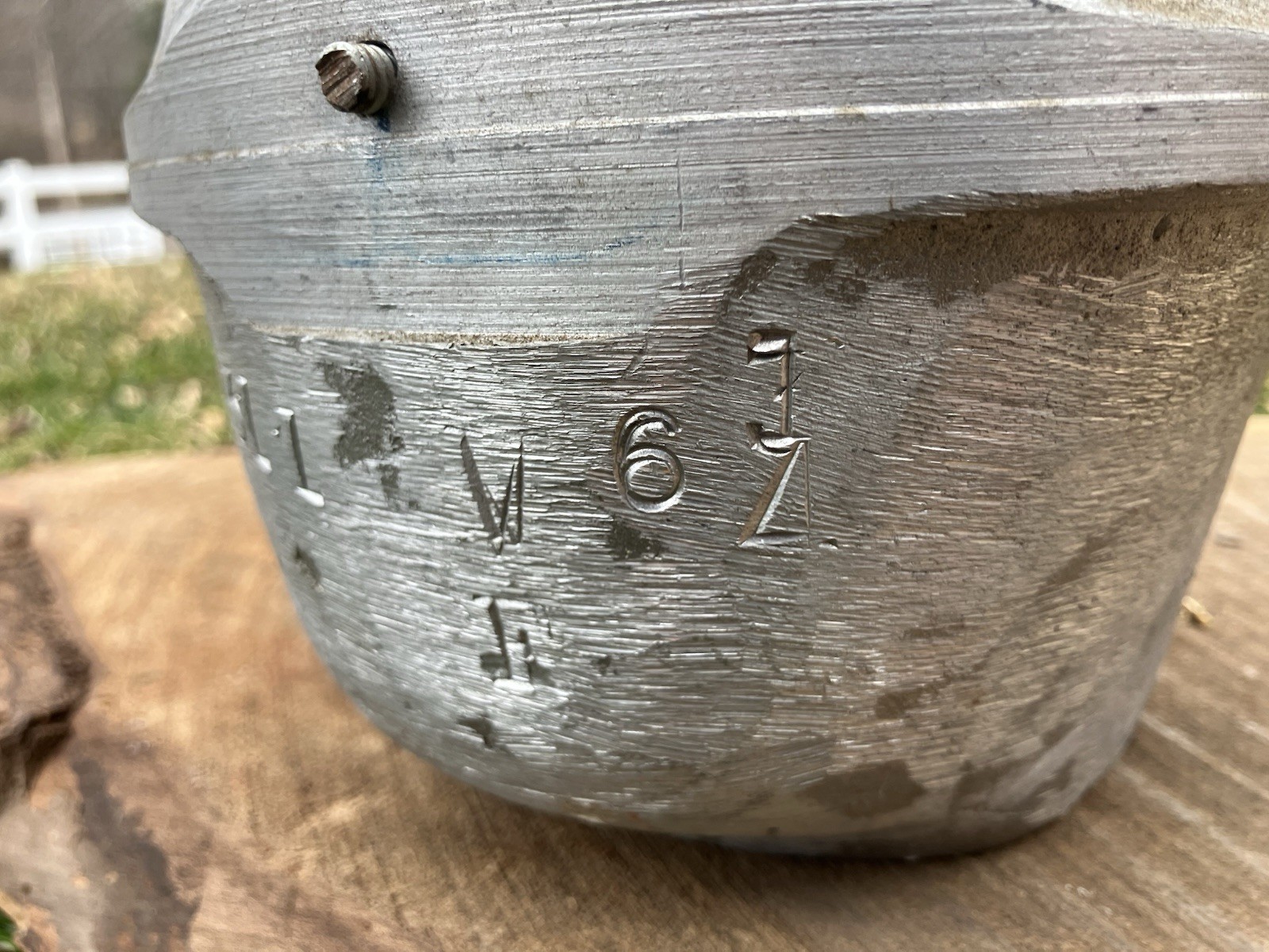 VTG Millinery Cowboy Hat Block with Hard Rubber Form Insert Matching Pair Childs