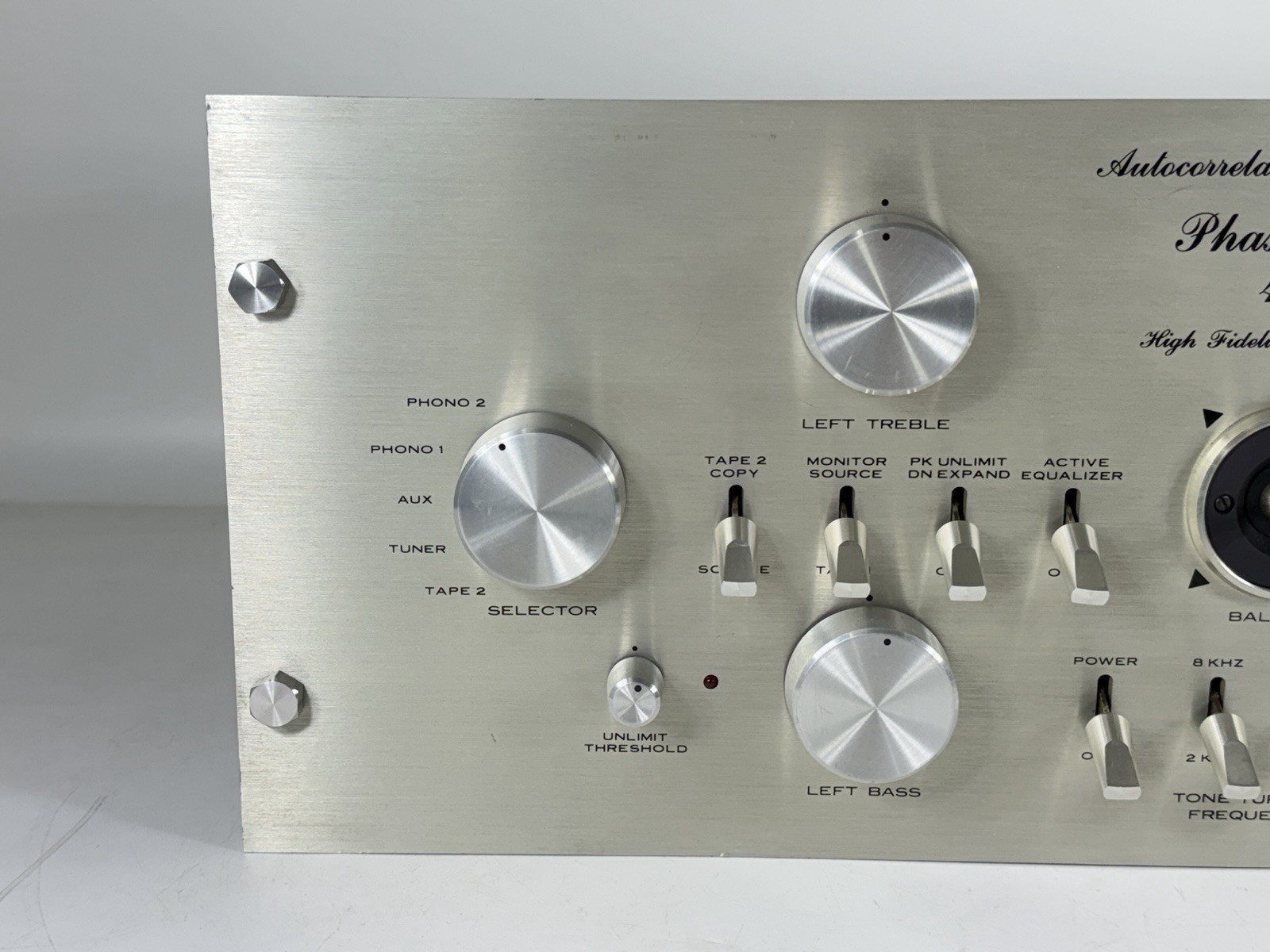 Vintage 1970s Phase Linear 4000 Audio Control Console - Power On / Need Repair