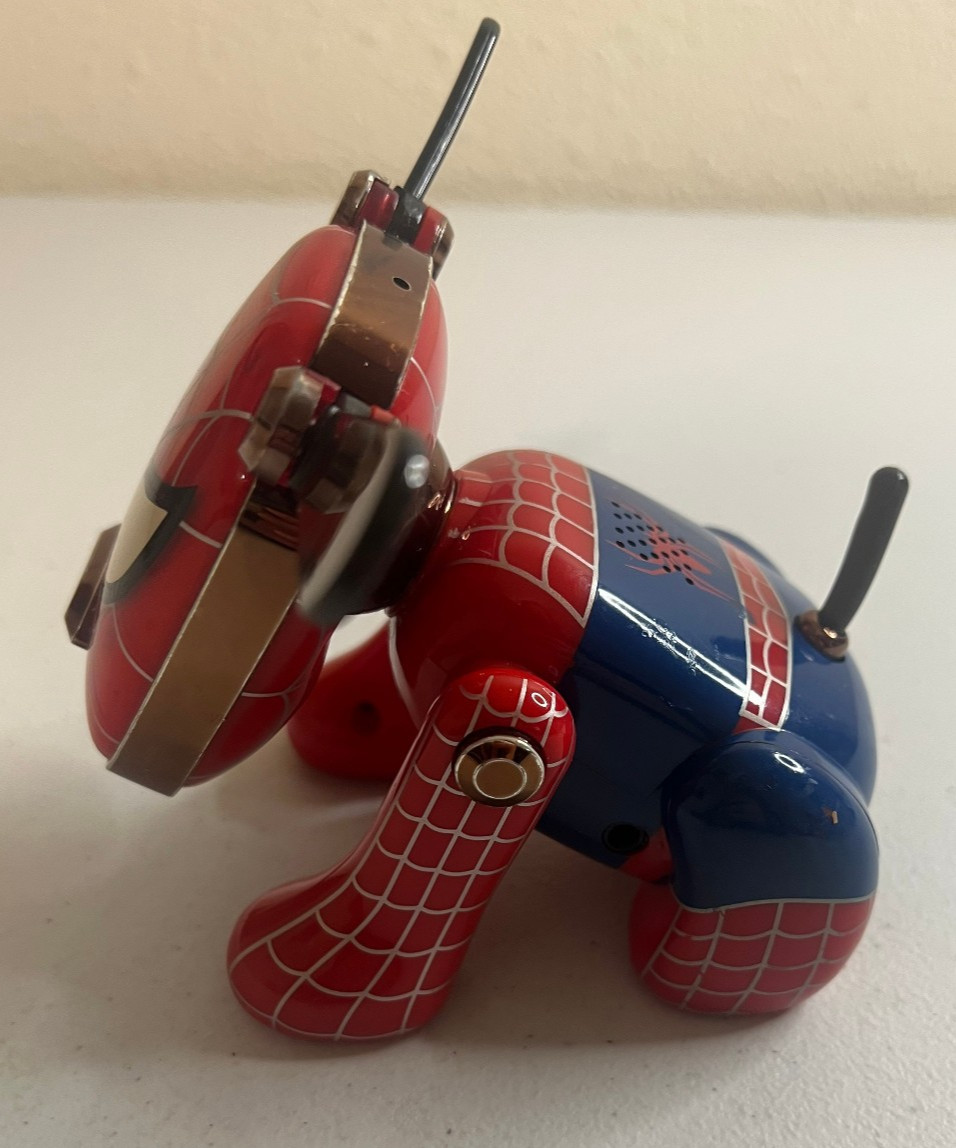 Hasbro Sega Spider-Man Spi-Dog iDog Robot Speaker Toy 2006 Tested and Working