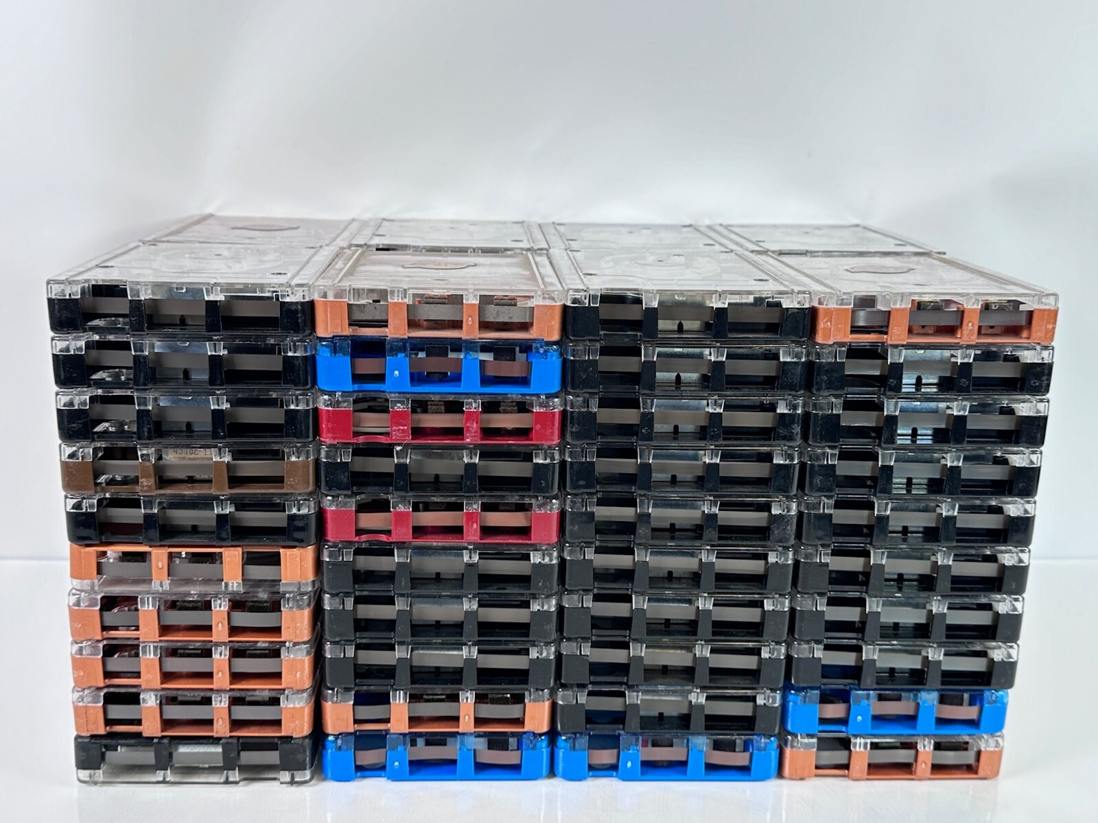 Lot of 80 Broadcast NAB Tape AA Cartridges 3M, Fidelipac, Audiopak, Scotchcart