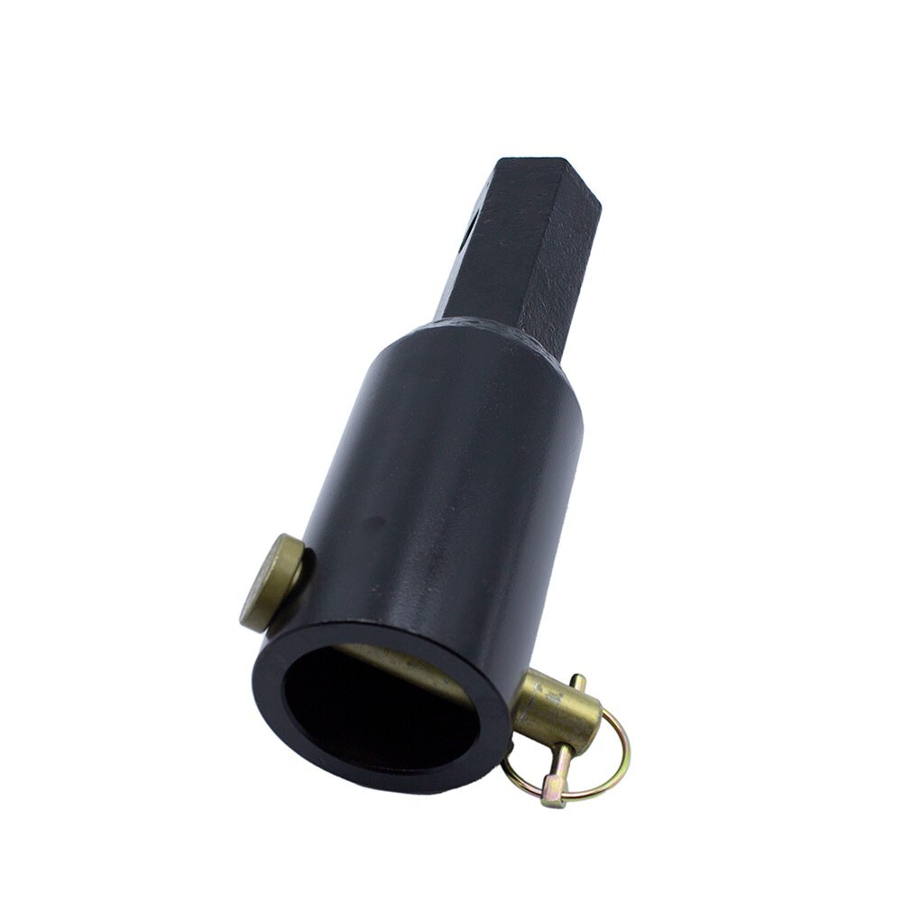 Auger Adapter Conversion 2-9/16 inch female Round to 2" Male Hex Heavy Duty