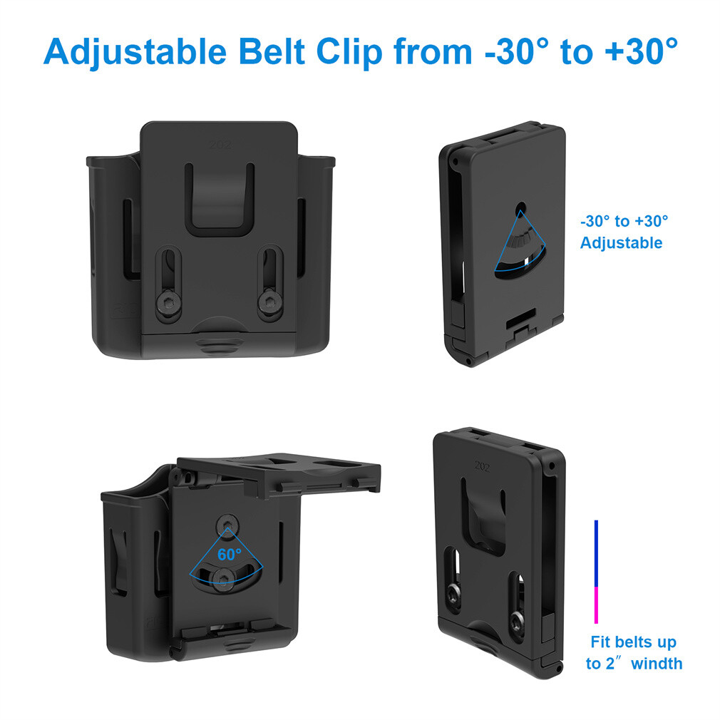 Universal Double Stack Magazine Belt Holster for 9mm 40 Cal Pistol Mag Holder