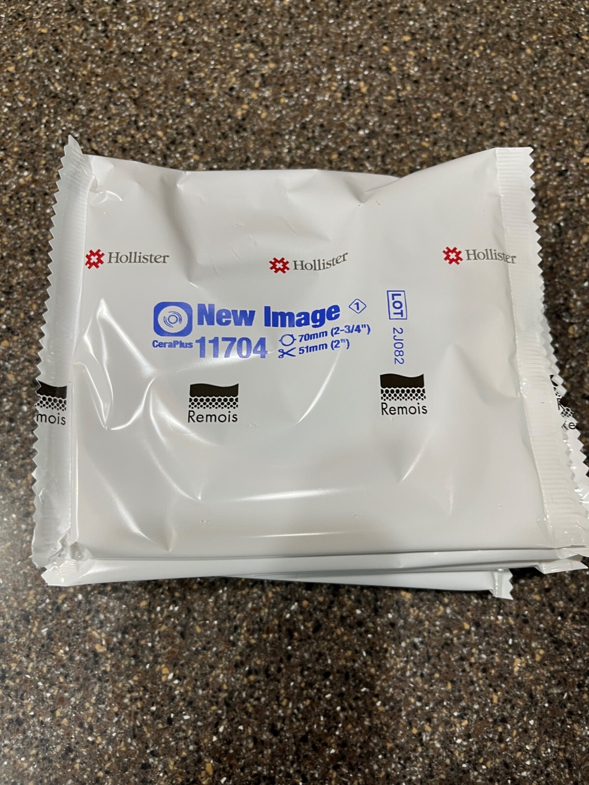 Hollister #11704 CeraPlus Skin Barrier 70mm CTF 2" - 5Ct New Packaging 12-01-28