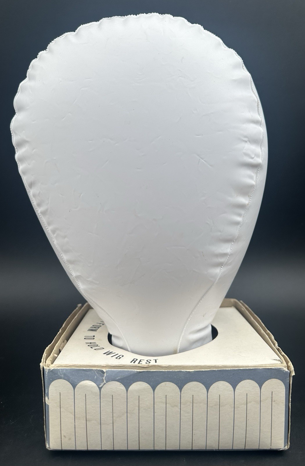 Vintage Inflatable Mannequin Woman Head Blow Up Wig Hat Rest Stand Dan Dee Japan