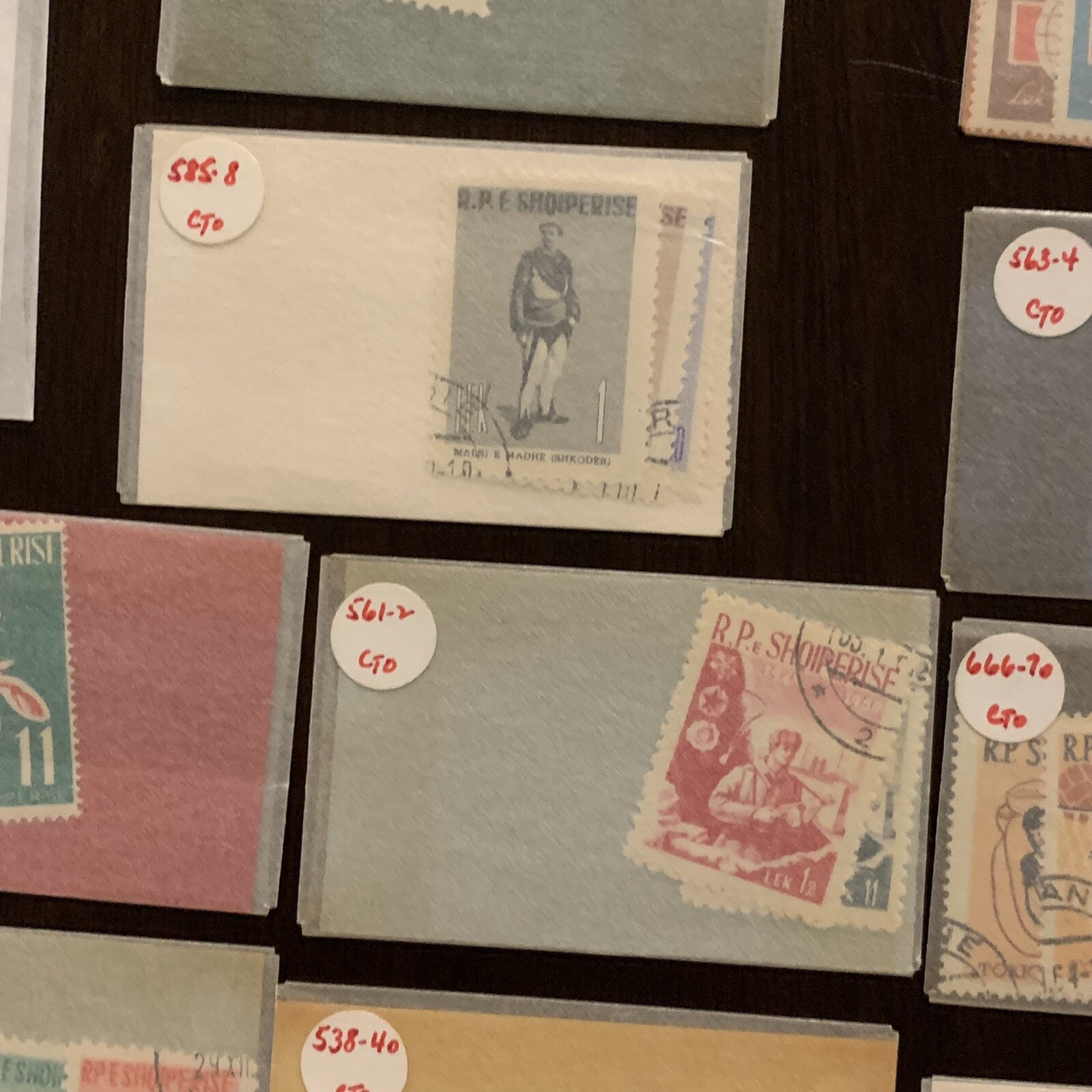 ALBANIA LOT OF STAMPS IN GLASSINES MINT, USED, CTO, SHORT SETS AND MORE