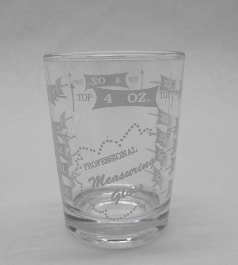 3 pc Recipe Cocktail BAR SHAKER Set MIXING GLASS, MEASURING CUP & JIGGER KIT