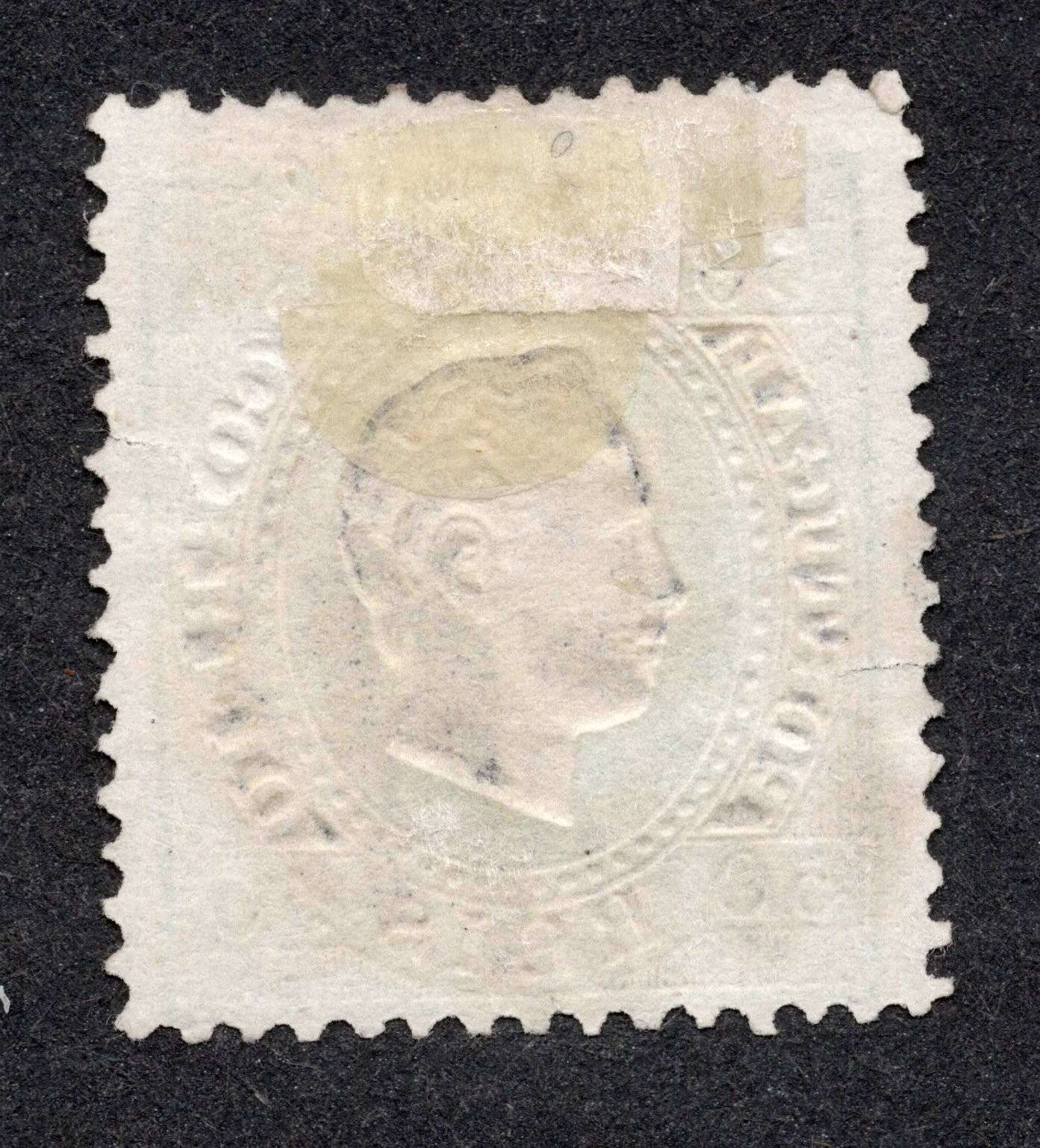 Portugal 1870-84 King Luiz 50 Reis pale grn Used VLH Scott Cat# 42
