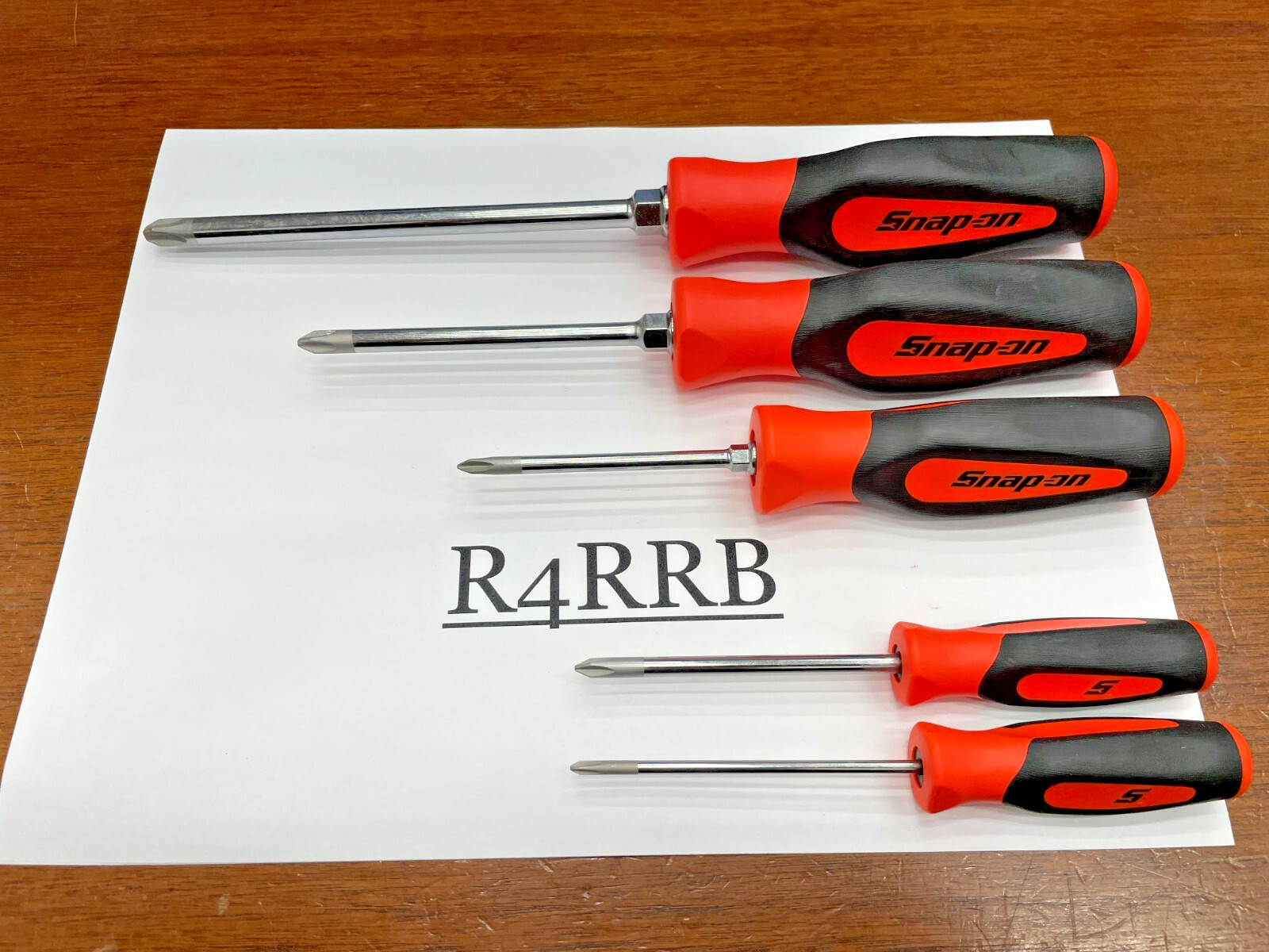 Snap-on Tools NEW 5pc ORANGE Soft Grip ALL PHILLIPS TIP Screwdriver Set SGDP50BO