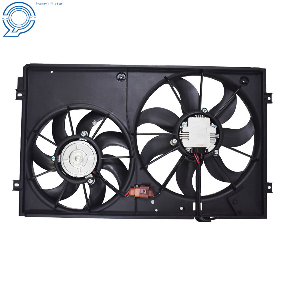 Radiator Cooling Fan Assembly for Volkswagen Golf Jetta Rabbit Beetle 2.0L 2.5L