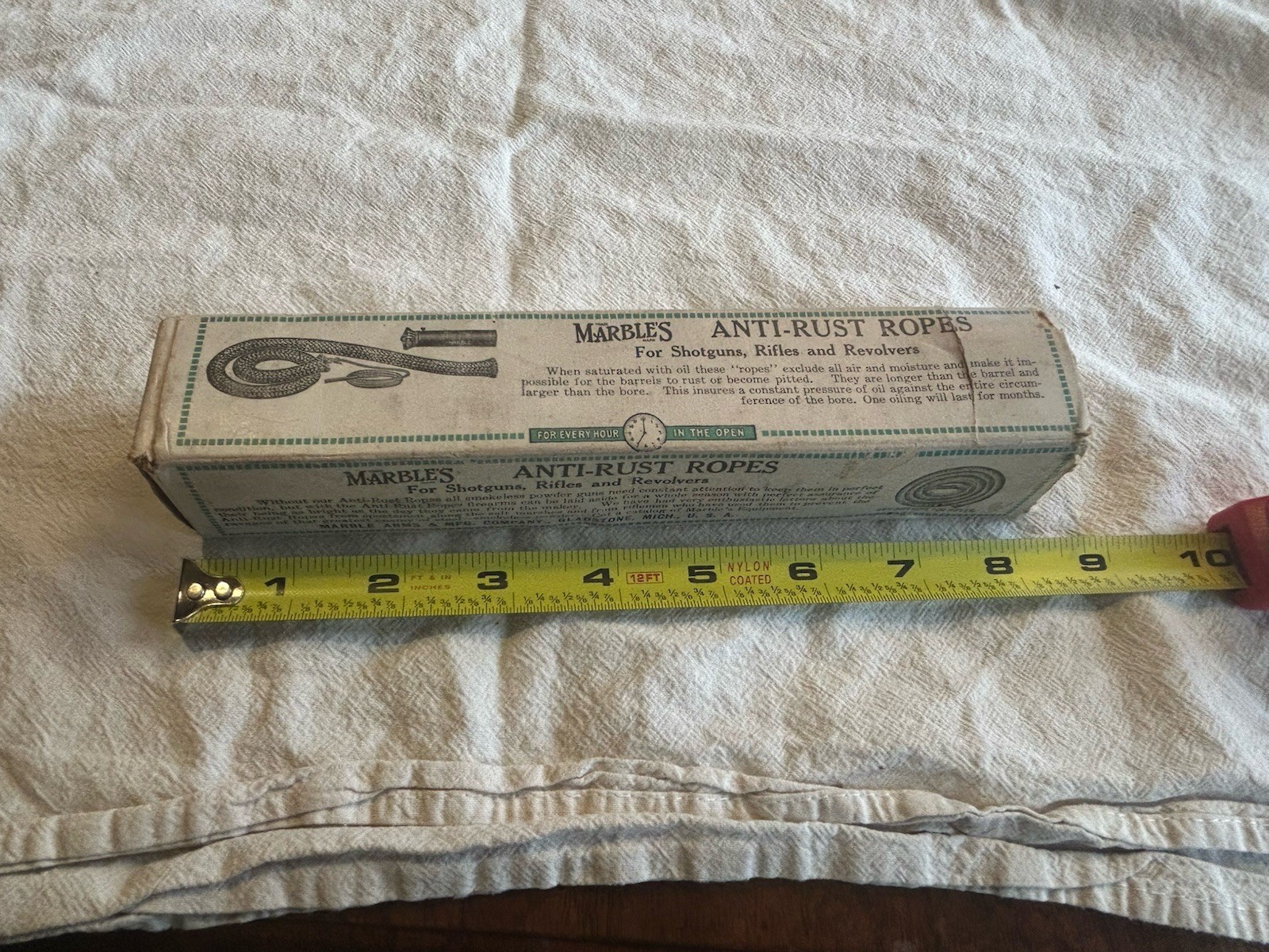 Vintage NOS Marbles Game Getter Anti-Rust Rope With Original Box