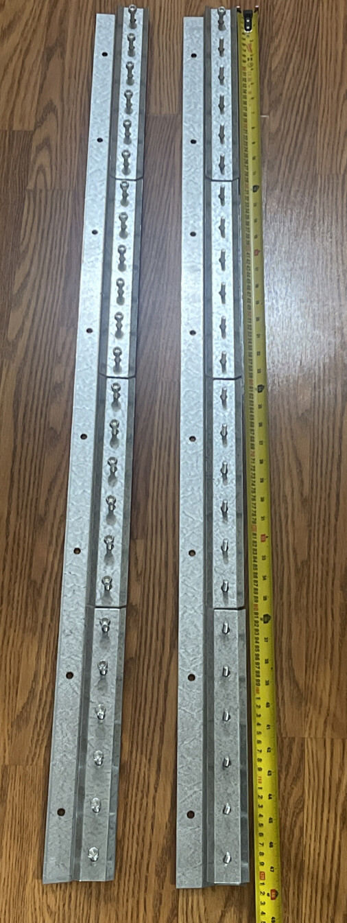INDUSTRIAL MOUNTING HARDWARE FOR STRIP CURTAIN DOORS: 8FT STEEL STRIP
