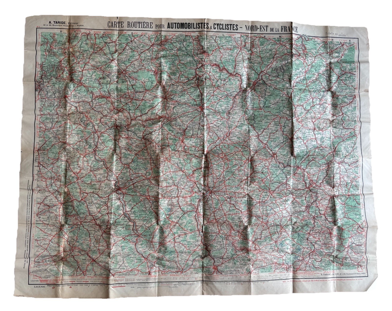 WW1 US Military Rare Bring Back French Map