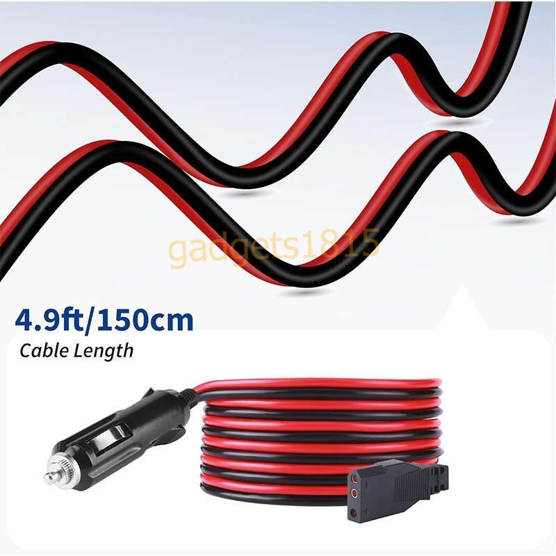 3-Pin Power Cord Car Cigarette Lighter Plug For Uniden Galaxy Midland CB Radio