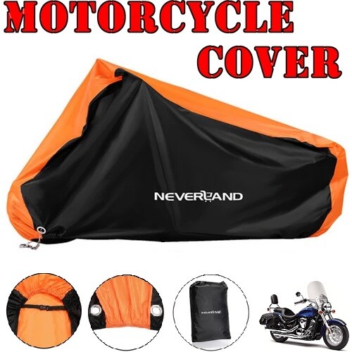 Motorcycle Cover Waterproof XXXL For Harley Davidson Heavy Duty UV Snow Storage