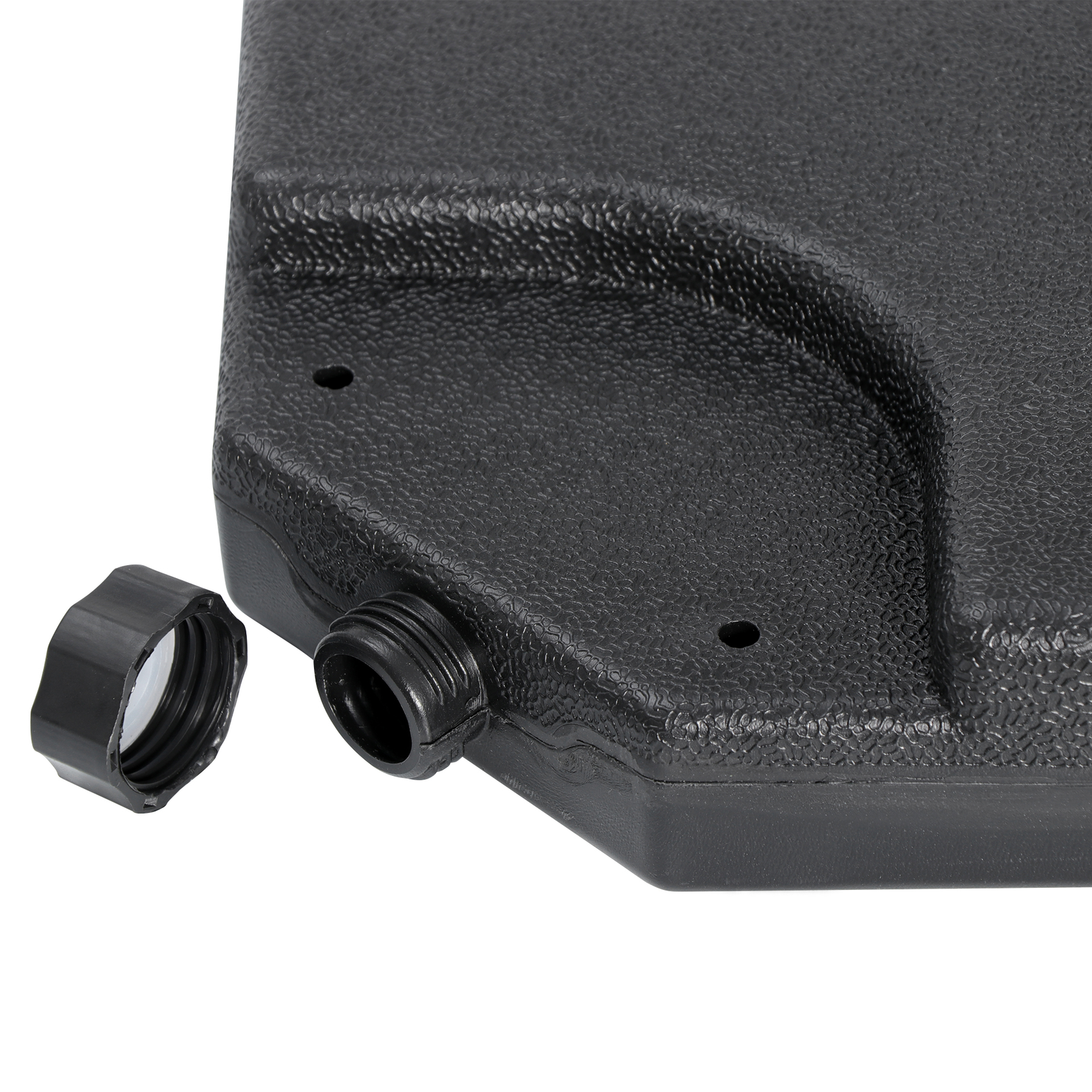 4-Piece Heavy Duty Cantilever Offset Patio Umbrella Base Stand Square Plate Set