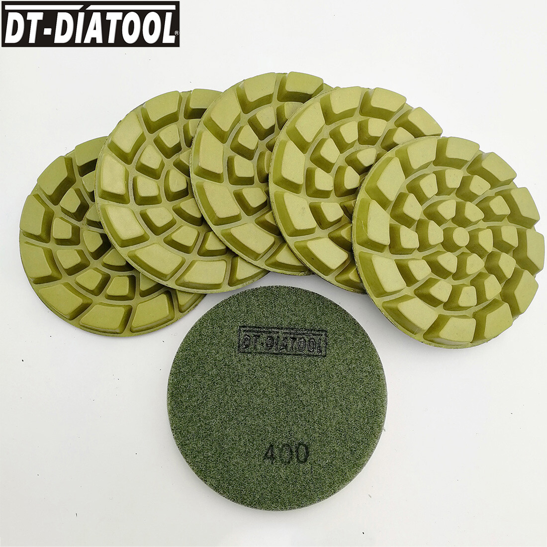 Diamond Concrete Grinding Discs 6pcs 4 inch Floor Renew Polishing Pads 100 mm