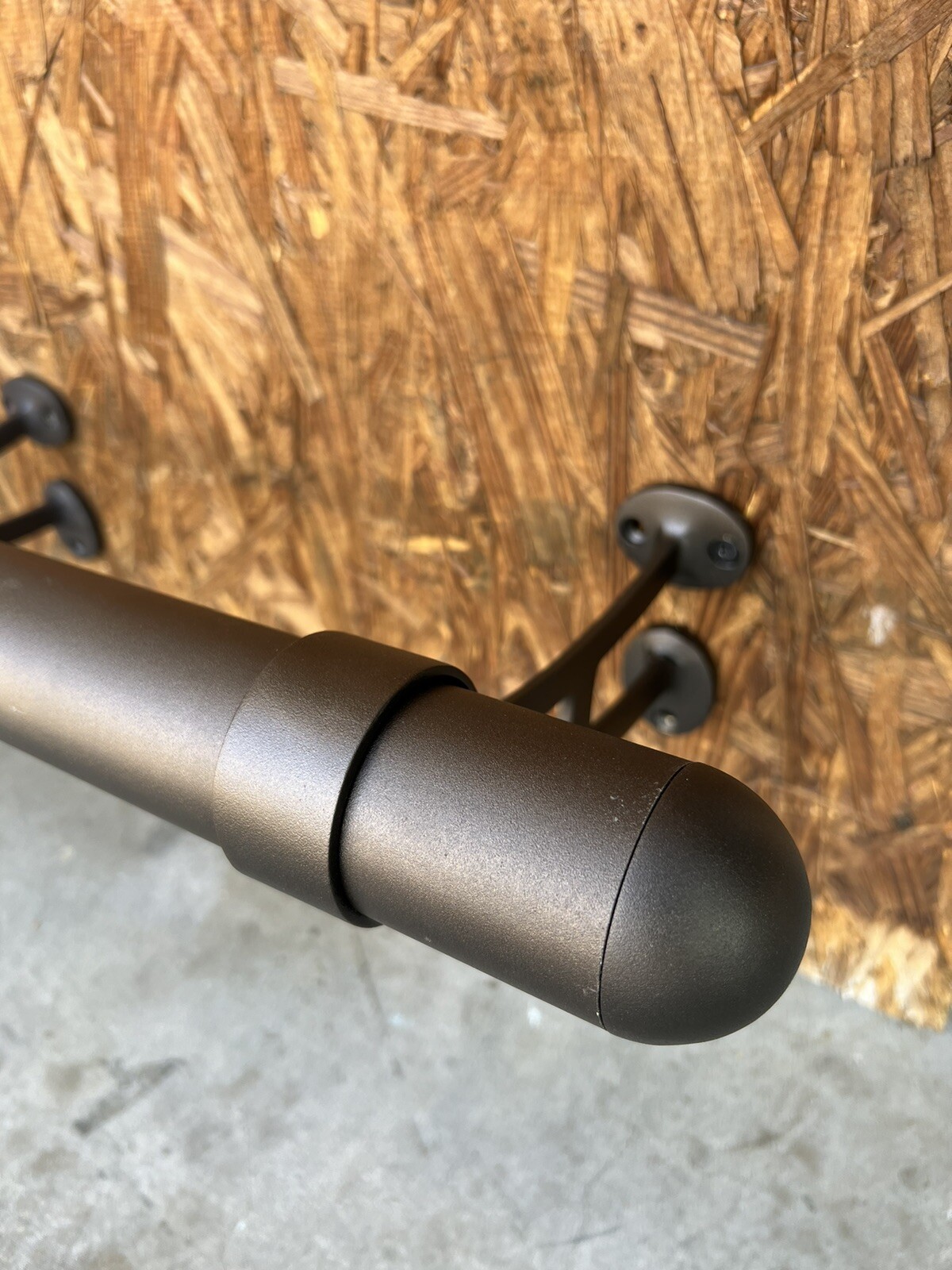 Complete Bar Rail Kit -Foot Rest- 2ft Thru 8ft- Oil Rubbed Bronze